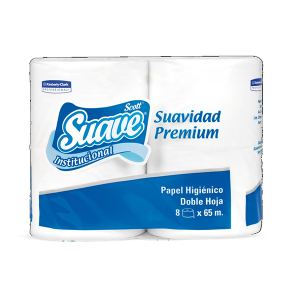 Papel Higiénico SUAVE® MINI JUMBO Doble Hoja 65 mts.