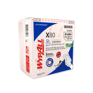 Paños de Limpieza WYPALL X80 Pre Doblados - Rojo